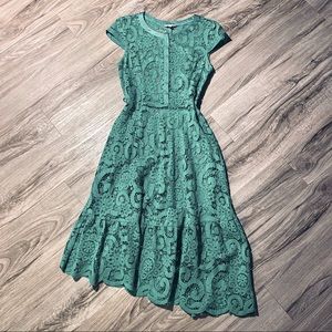 Kelly Green Nanette Lepore Lace Dreas